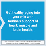 Life Extension Taurine Supplement 750mg side view