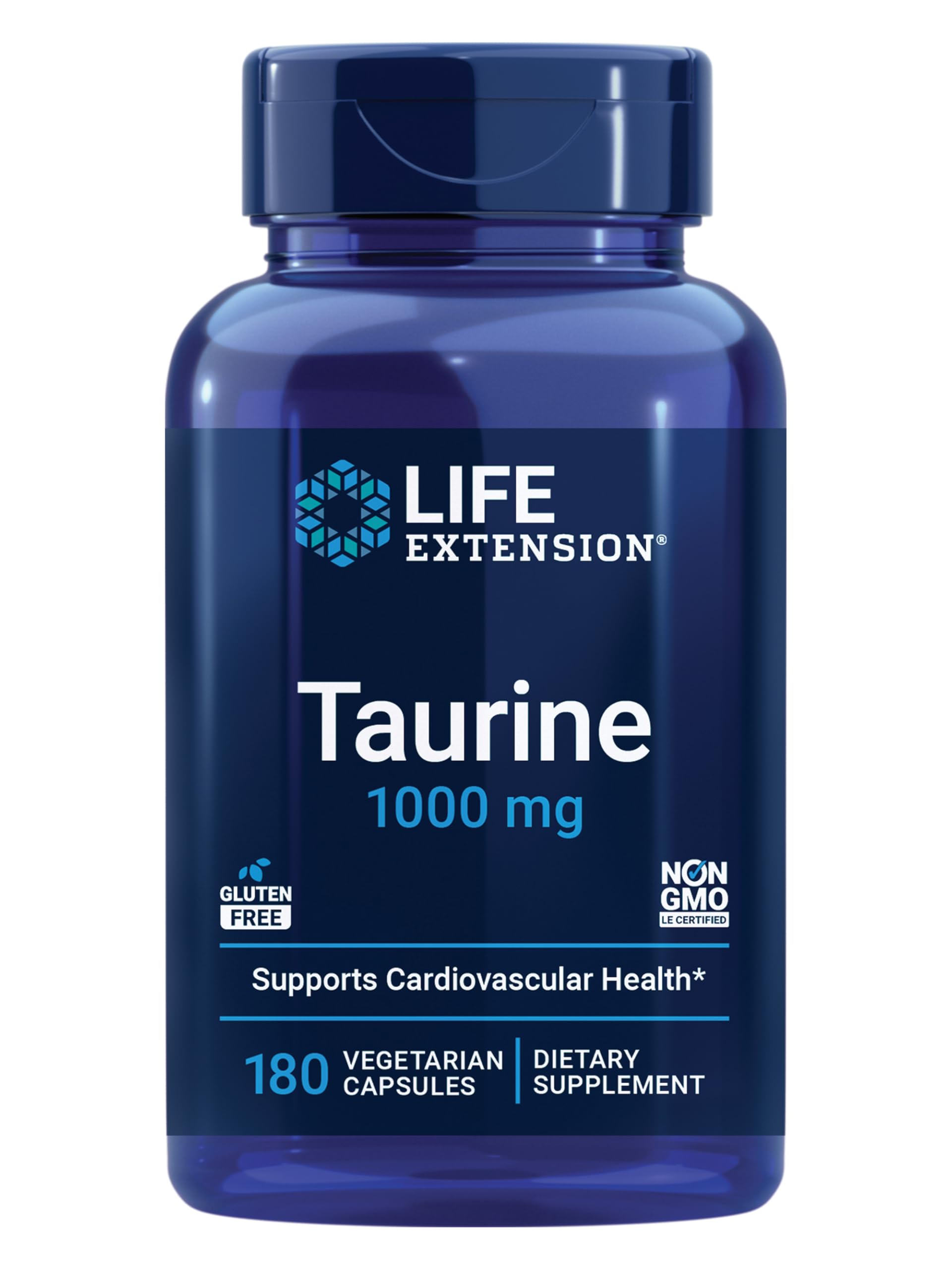 Life Extension Taurine Supplement bottle front view