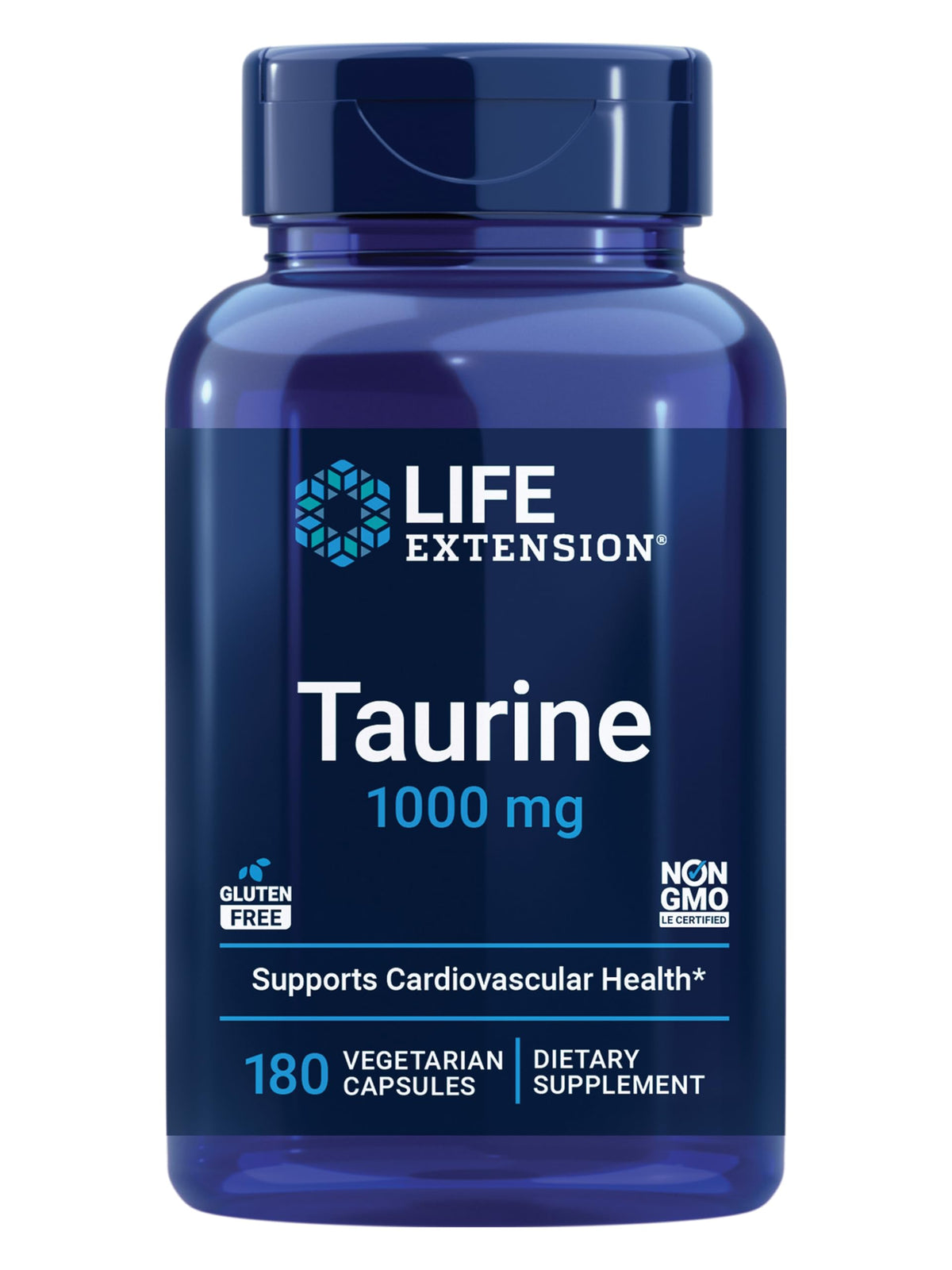 Life Extension Taurine Supplement bottle front view