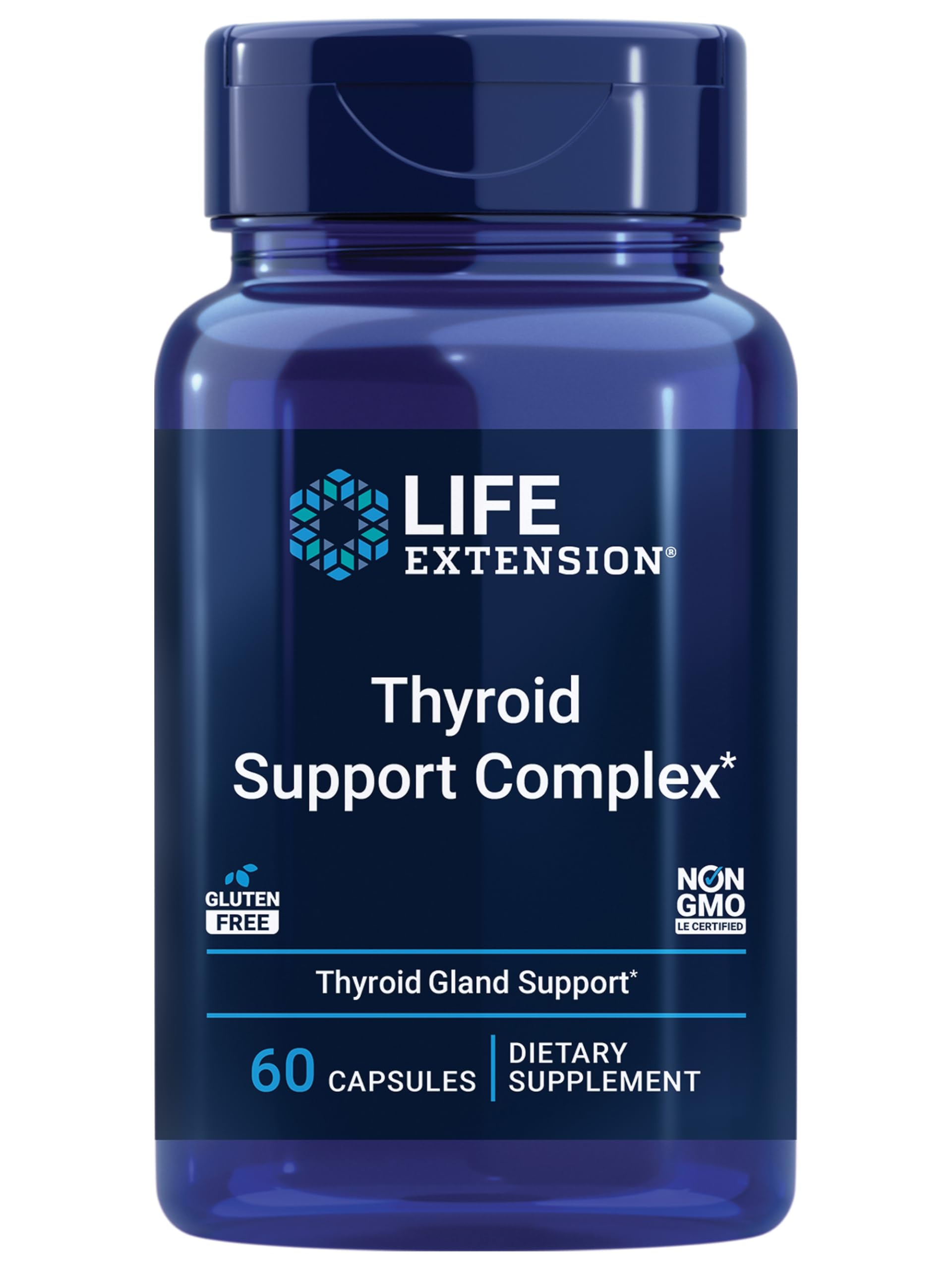 Life Extension Thyroid Support Complex 60 capsules front view