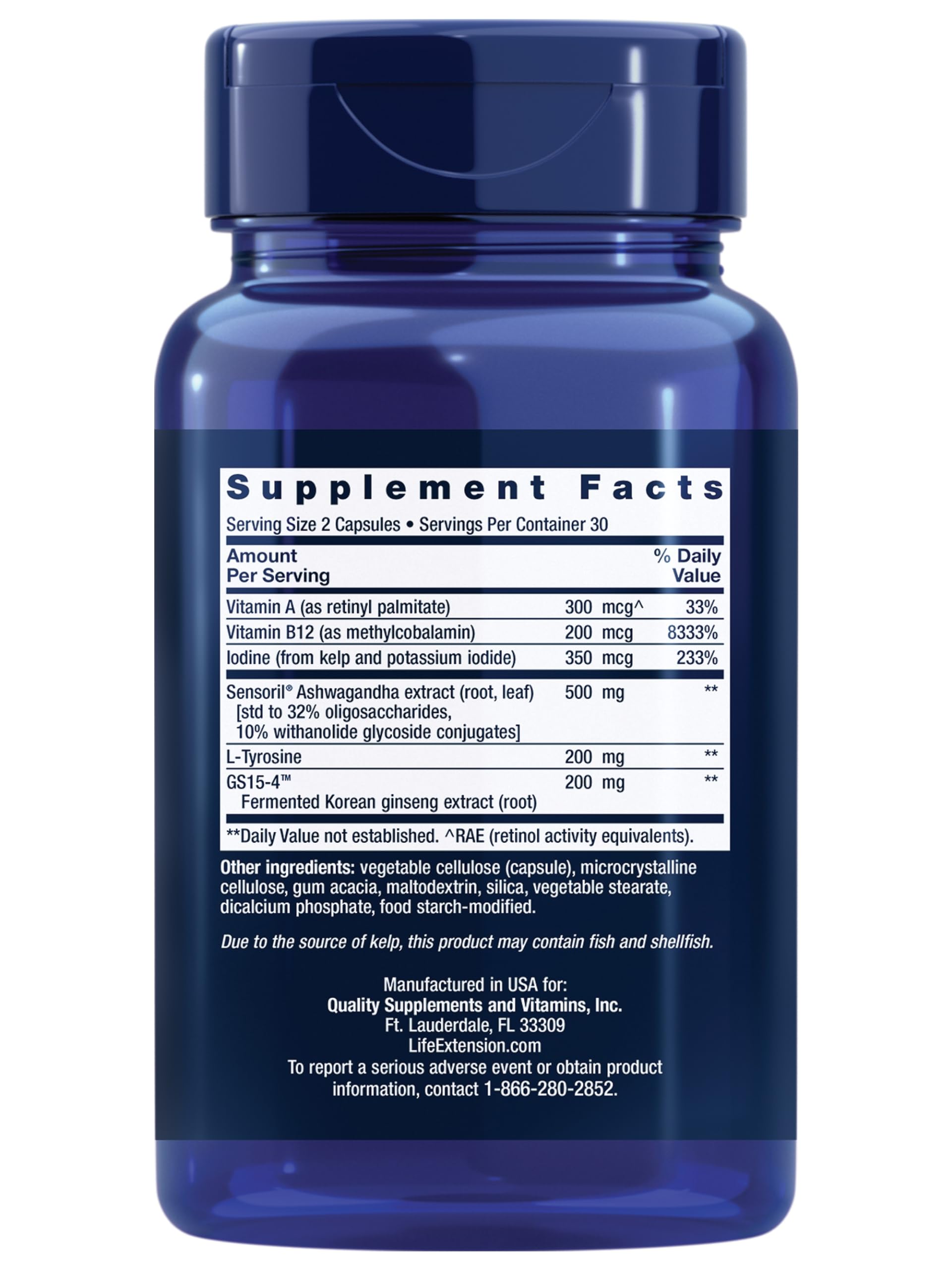 Life Extension Thyroid Support Complex bottle with label