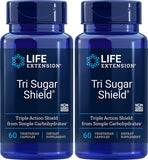 Life Extension Tri Sugar Shield 60 Vegetarian Capsules front view