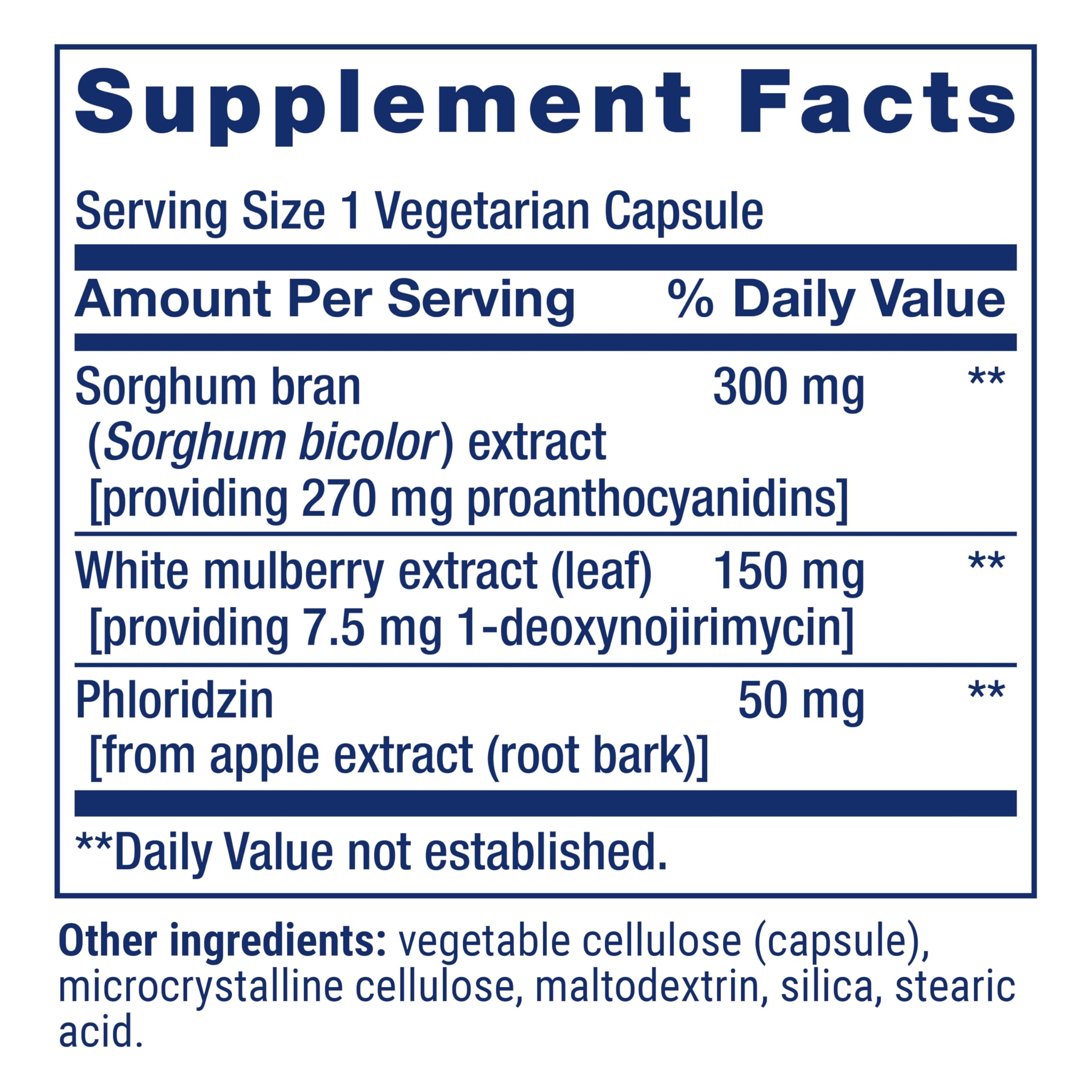 Life Extension Tri Sugar Shield® bottle side view