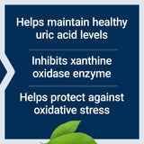 Life Extension Uric Acid Control 500mg capsule on a wooden surface