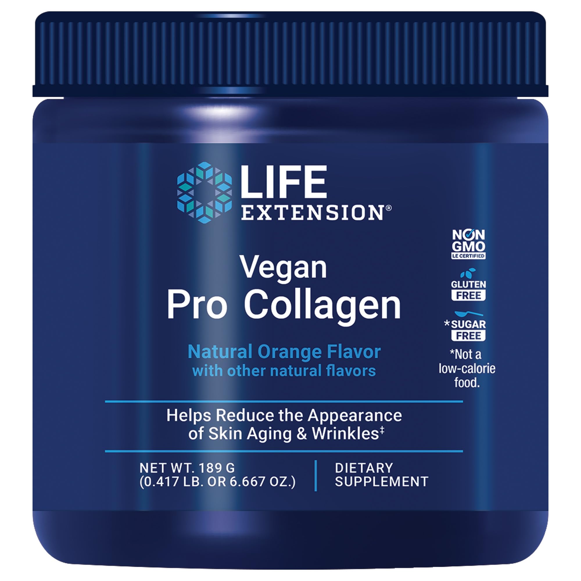 Life Extension Vegan Pro Collagen 5000mg front view packaging