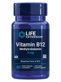 Life Extension Vitamin B12 Methylcobalamin lozenges front view