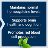Life Extension Vitamin B12 Methylcobalamin lozenges with dosage information
