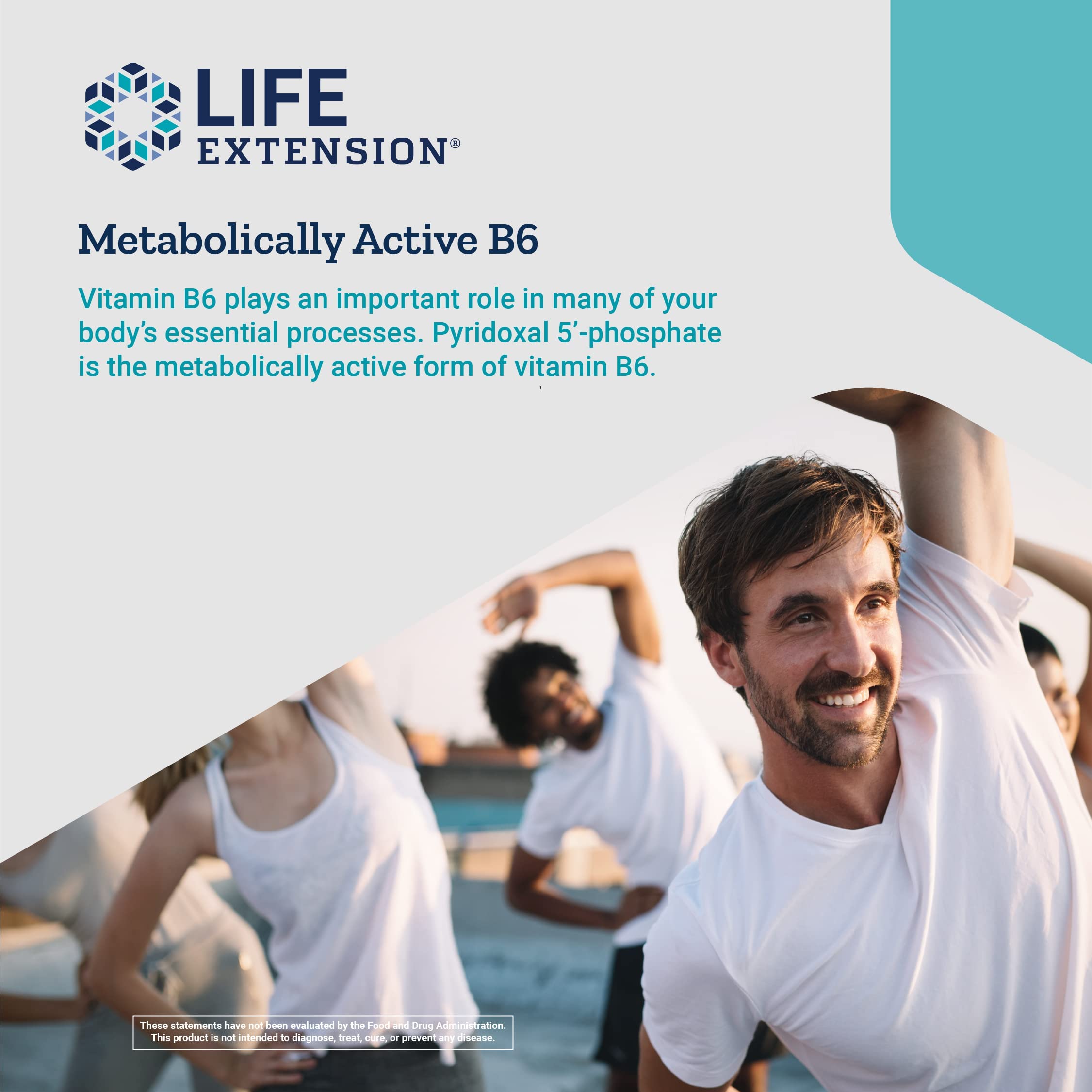 Life Extension Vitamin B6 capsule in hand