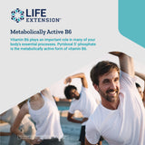 Life Extension Vitamin B6 capsule in hand