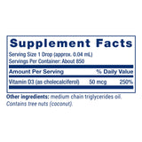 Life Extension Vitamin D3 Liquid Supplement 50 mcg dropper
