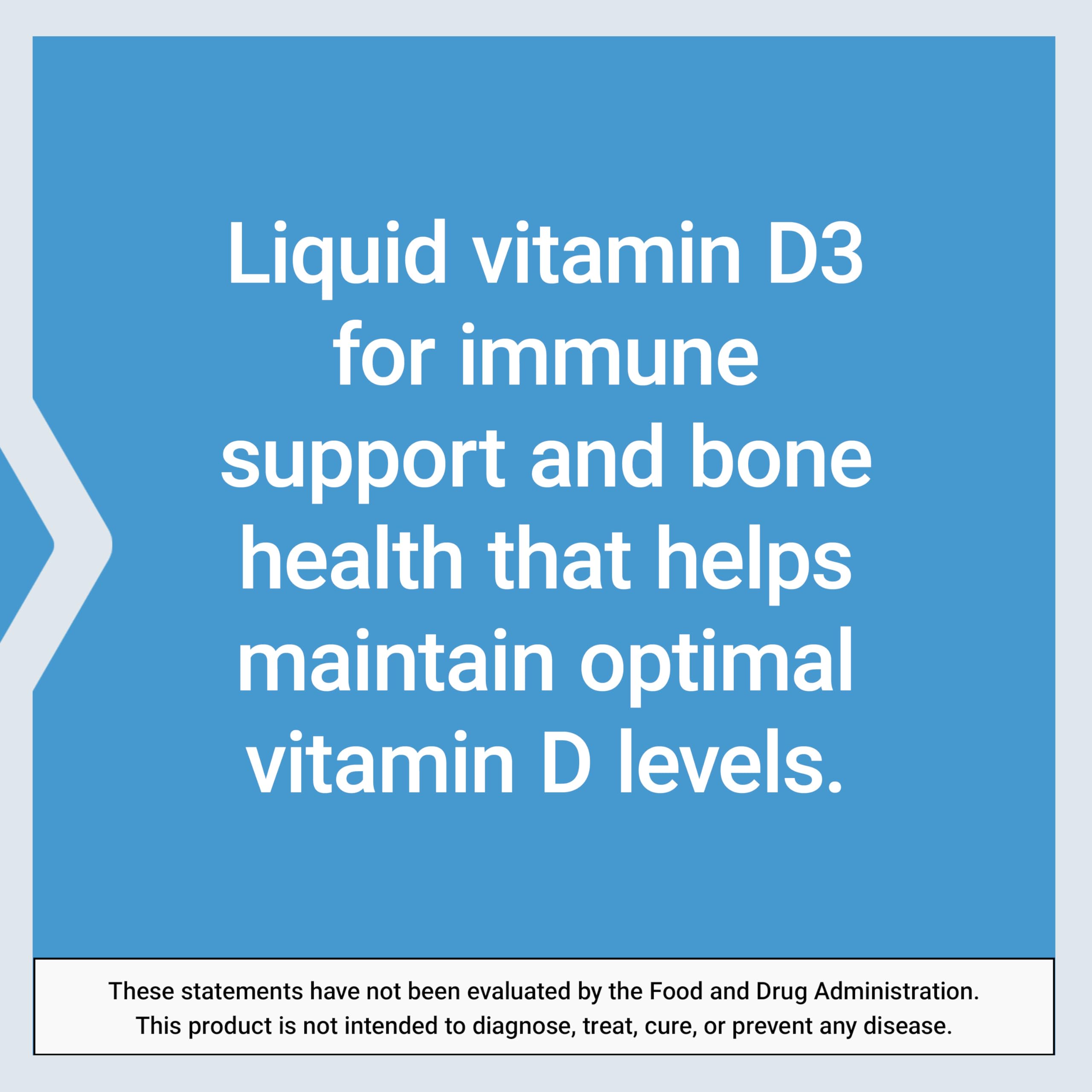 Life Extension Vitamin D3 Liquid Supplement 50 mcg packaging