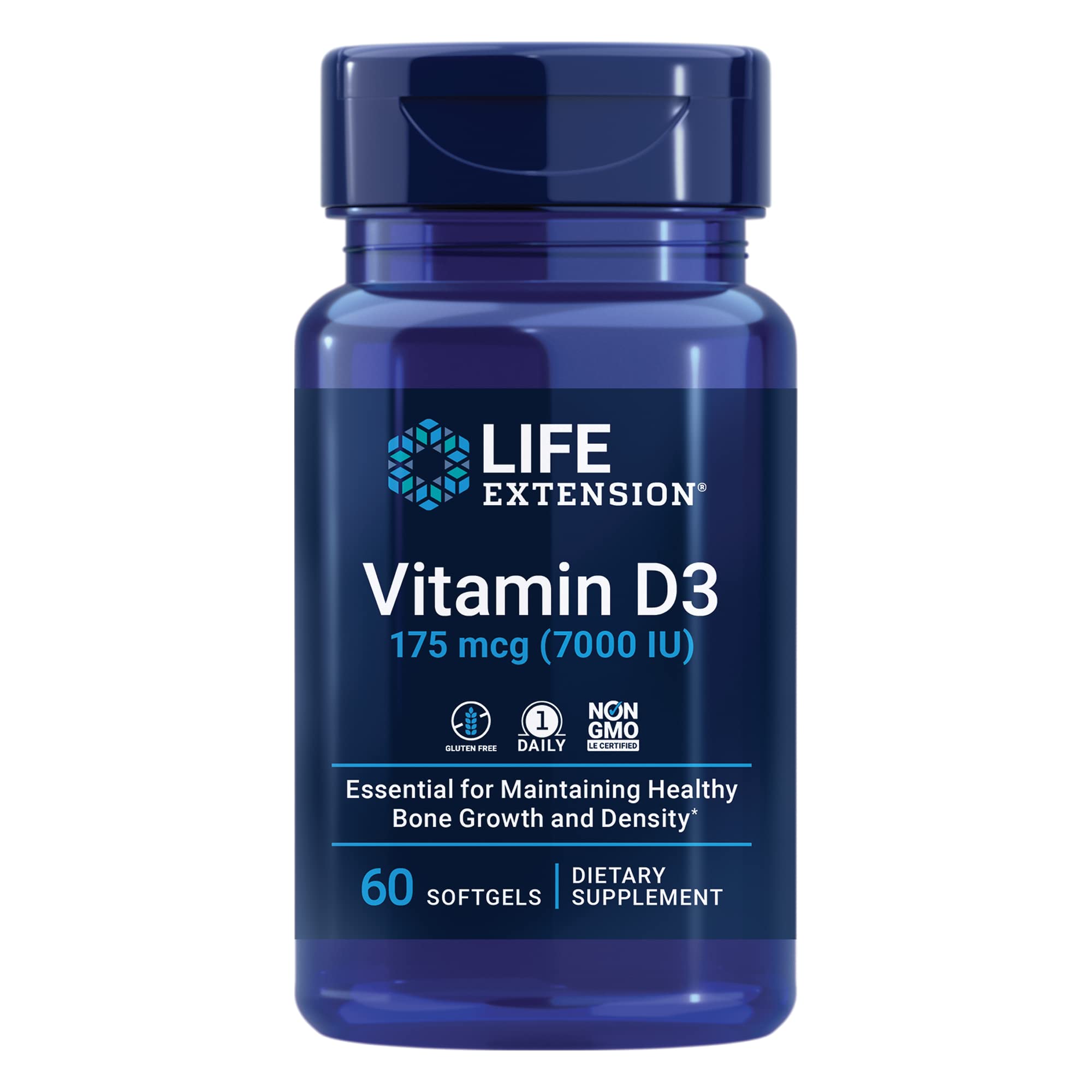 Life Extension Vitamin D3 Supplement 32g front view