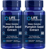 Life Extension Water-Soluble Pumpkin Seed Extract 60 Vegetarian Capsules front view