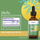 LIFE-FLO Biotin Drops liquid bottle side view