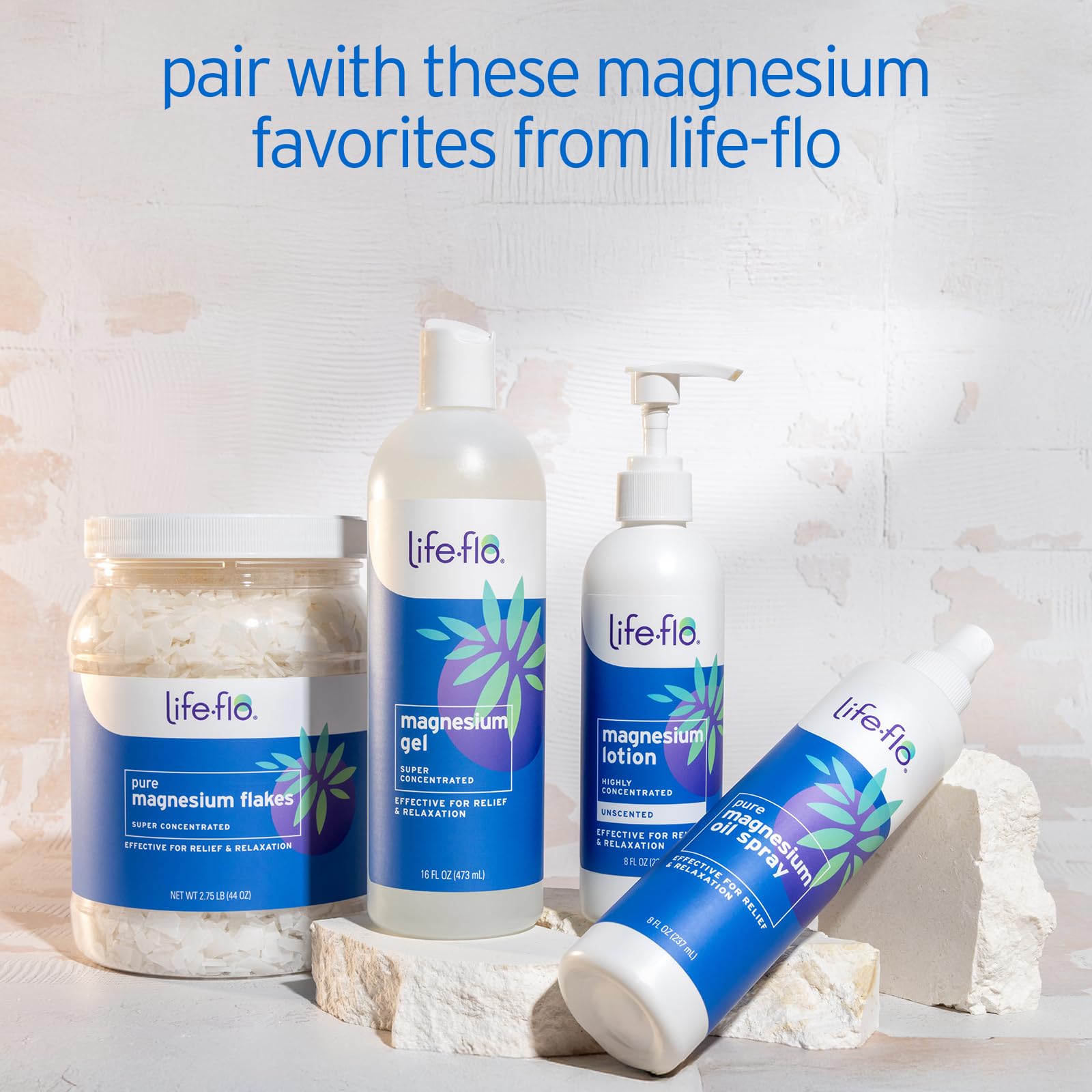 Life-Flo Magnesium Oil Spray packaging dimensions