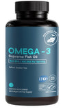 Life & Food Omega-3 Fish Oil Softgels 1050mg front view