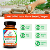 Life Infused Vitamin D3 + K2 capsules on a wooden table