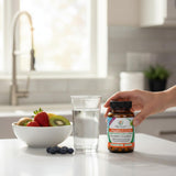 Life Infused Vitamin D3 + K2 capsules with natural background