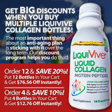 Life Miracle LiquiVive Liquid Collagen 240,000mg bottle side view