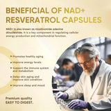 Life Nutrition NAD+ Supplement 1000 mg 60 Capsules opened bottle