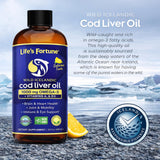 Life's Fortune Cod Liver Oil pouring into a spoon