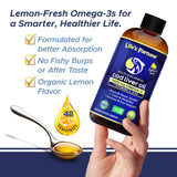 Life's Fortune Cod Liver Oil with fresh lemons