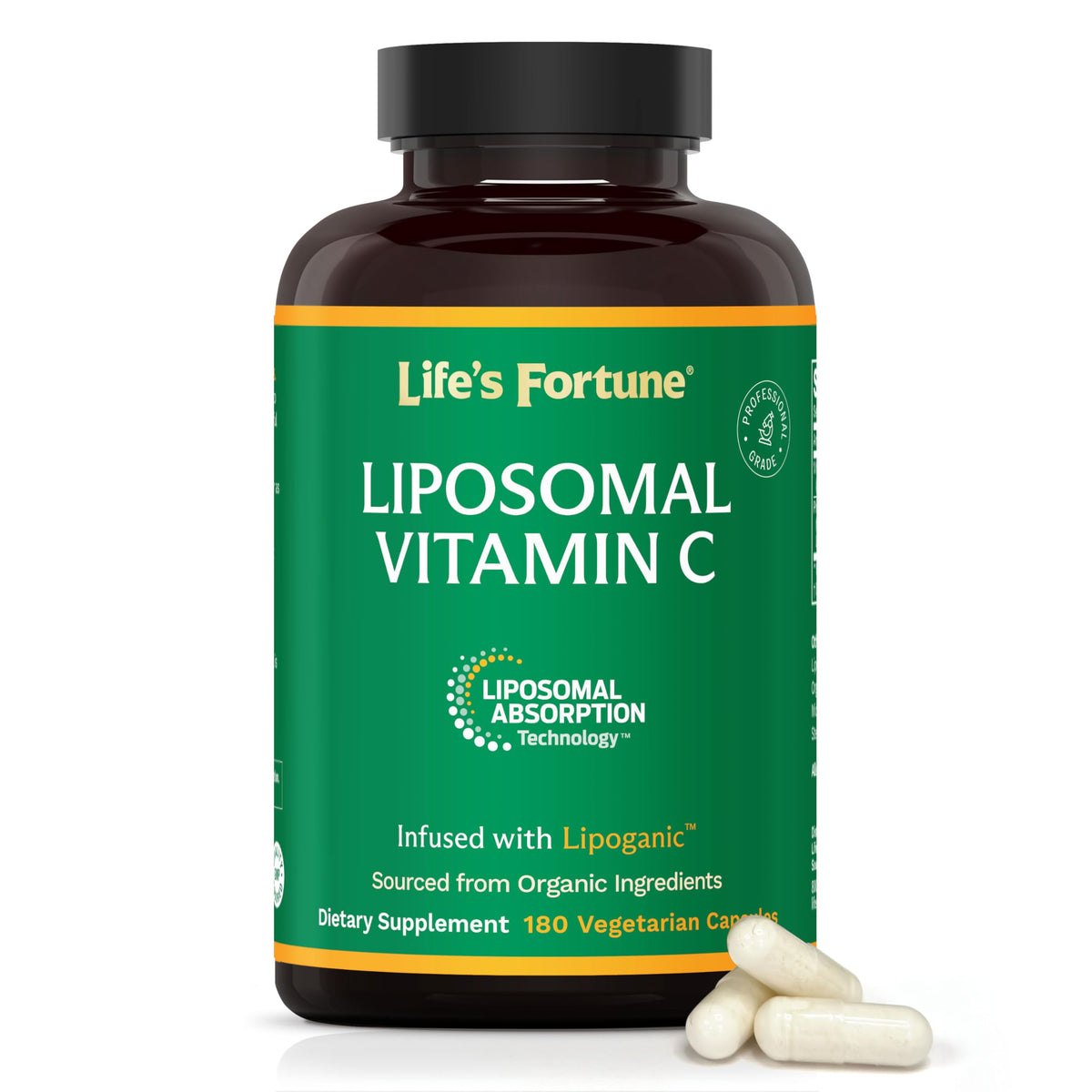 Life's Fortune Liposomal Vitamin C 1950mg bottle front view