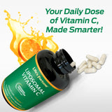 Life's Fortune Liposomal Vitamin C capsules on a wooden table