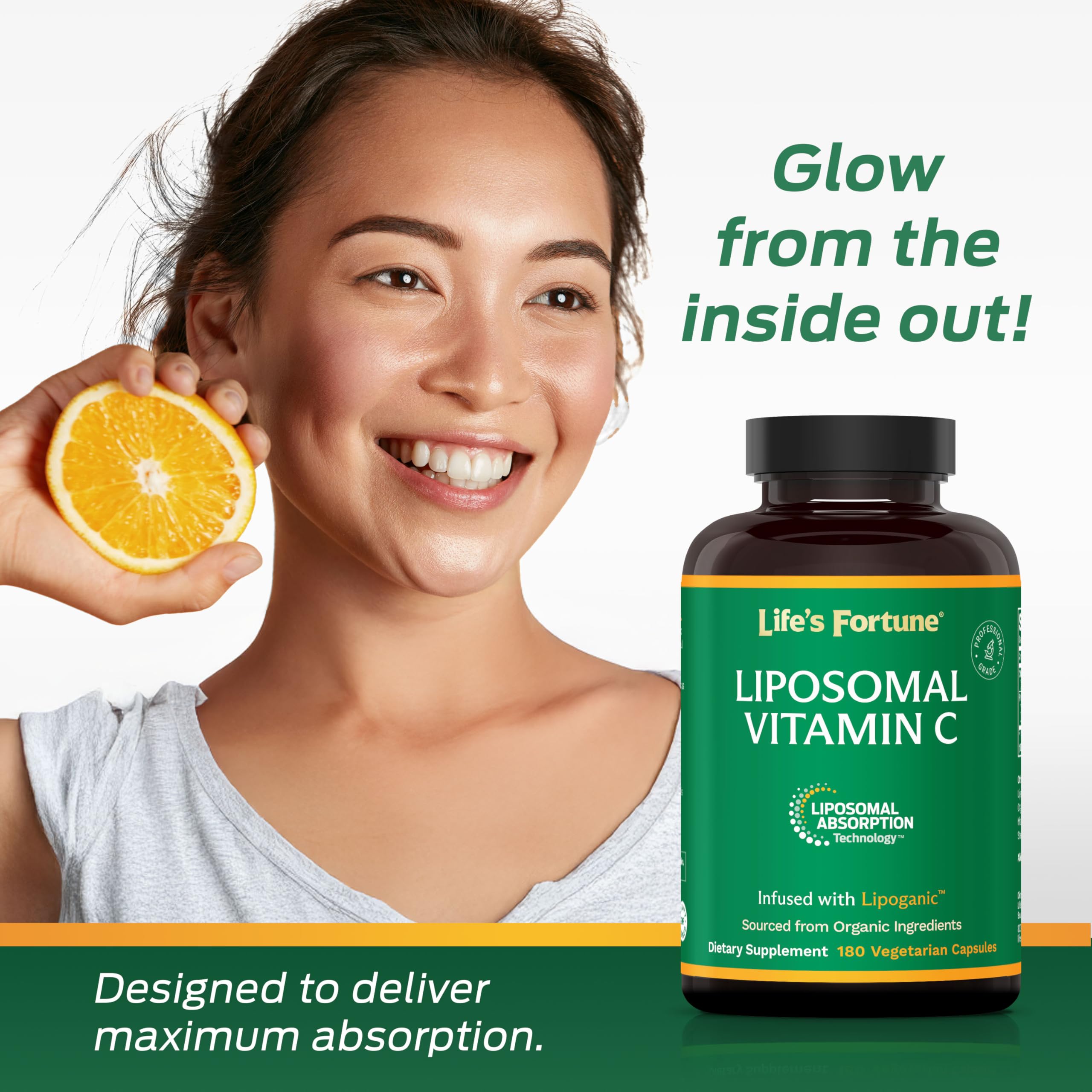 Life's Fortune Liposomal Vitamin C product dimensions