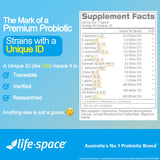 Life-Space Prebiotic Capsules lifestyle scene with healthy foods