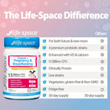 Life-Space Pregnancy & Breastfeeding Probiotic with natural background