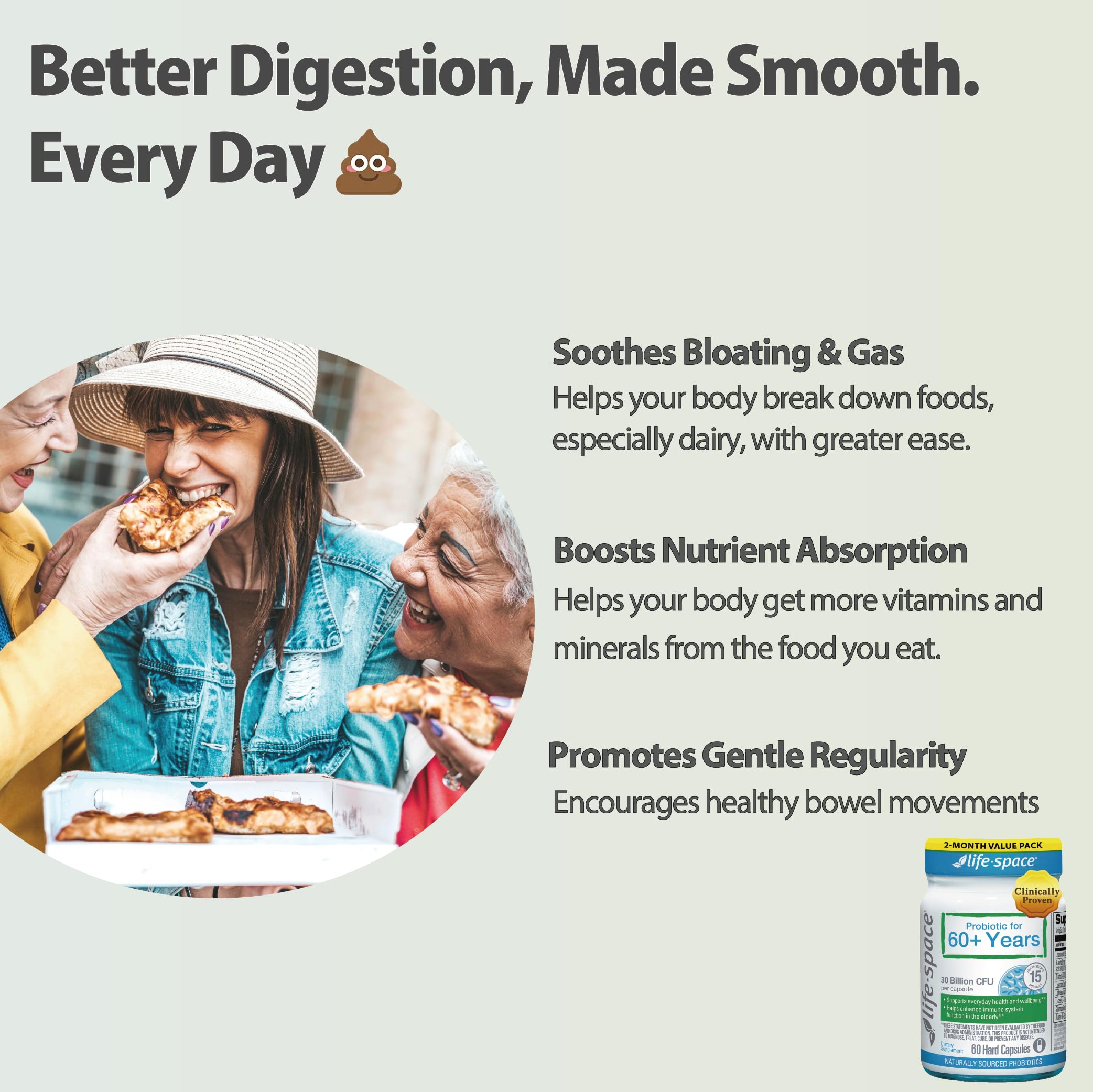 Life-Space Probiotics 32 Billion CFUs label details