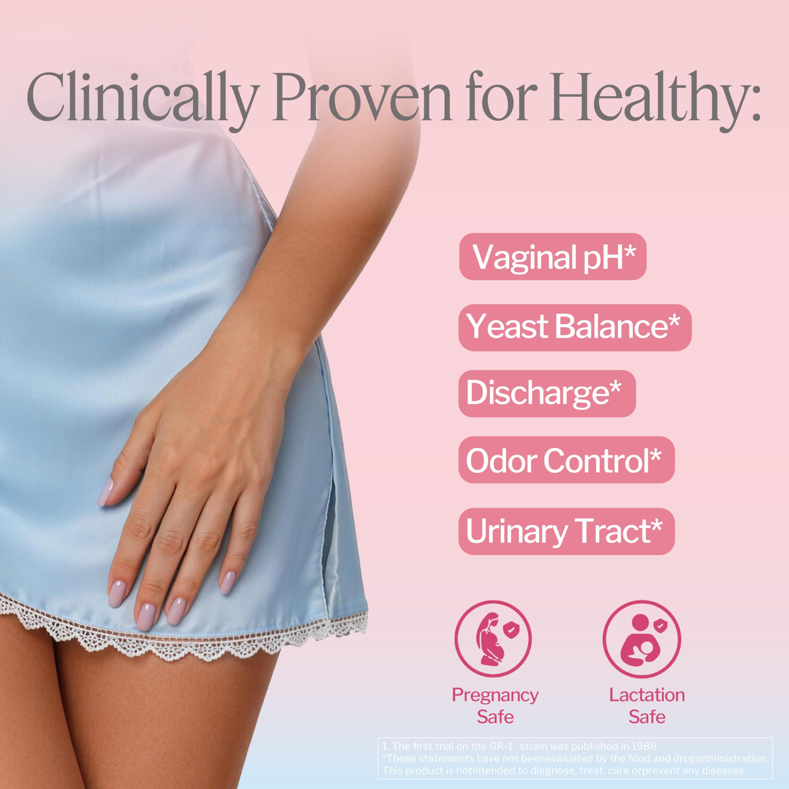Life-Space Probiotics for Women 30 Capsules side view