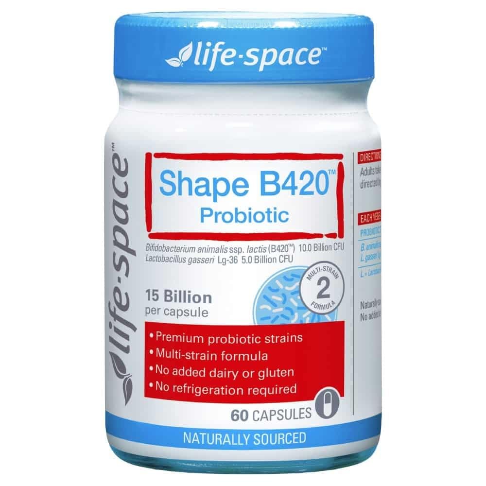 Life-Space Shape B420 Probiotic 15 Billion CFU Capsules front view