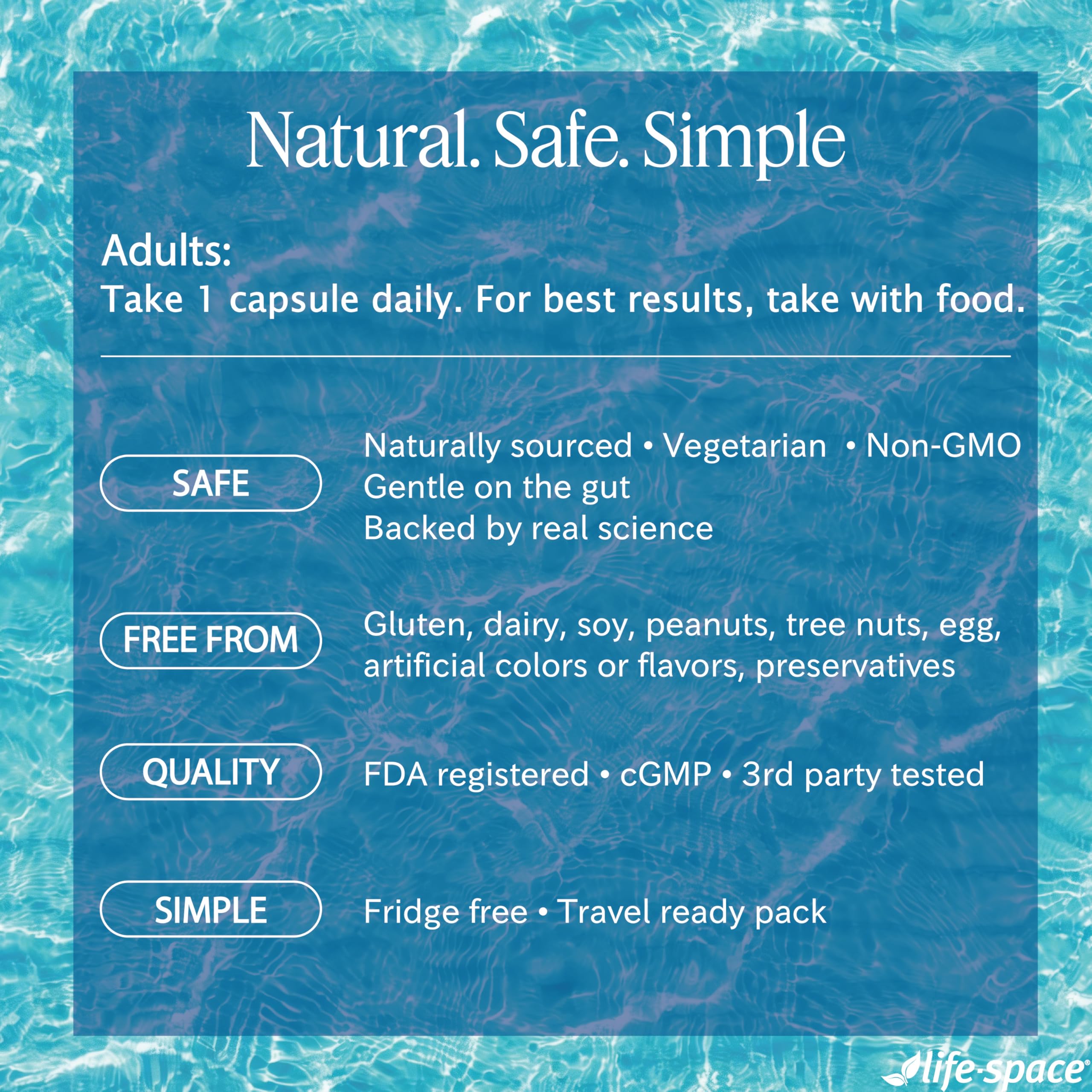 Life-Space Shape B420 Probiotic Capsules opened bottle