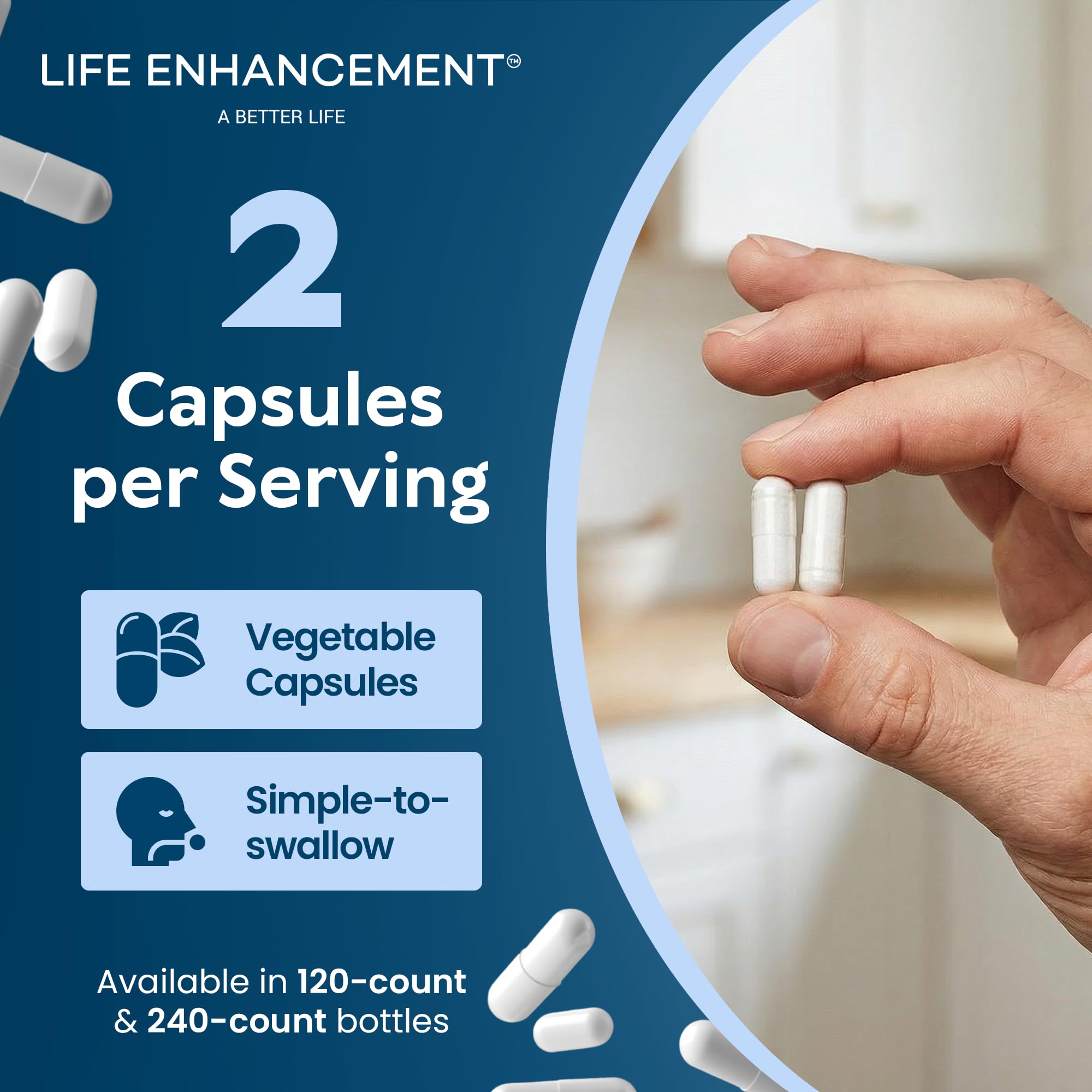 Life support Potassium Supplement on a wooden table