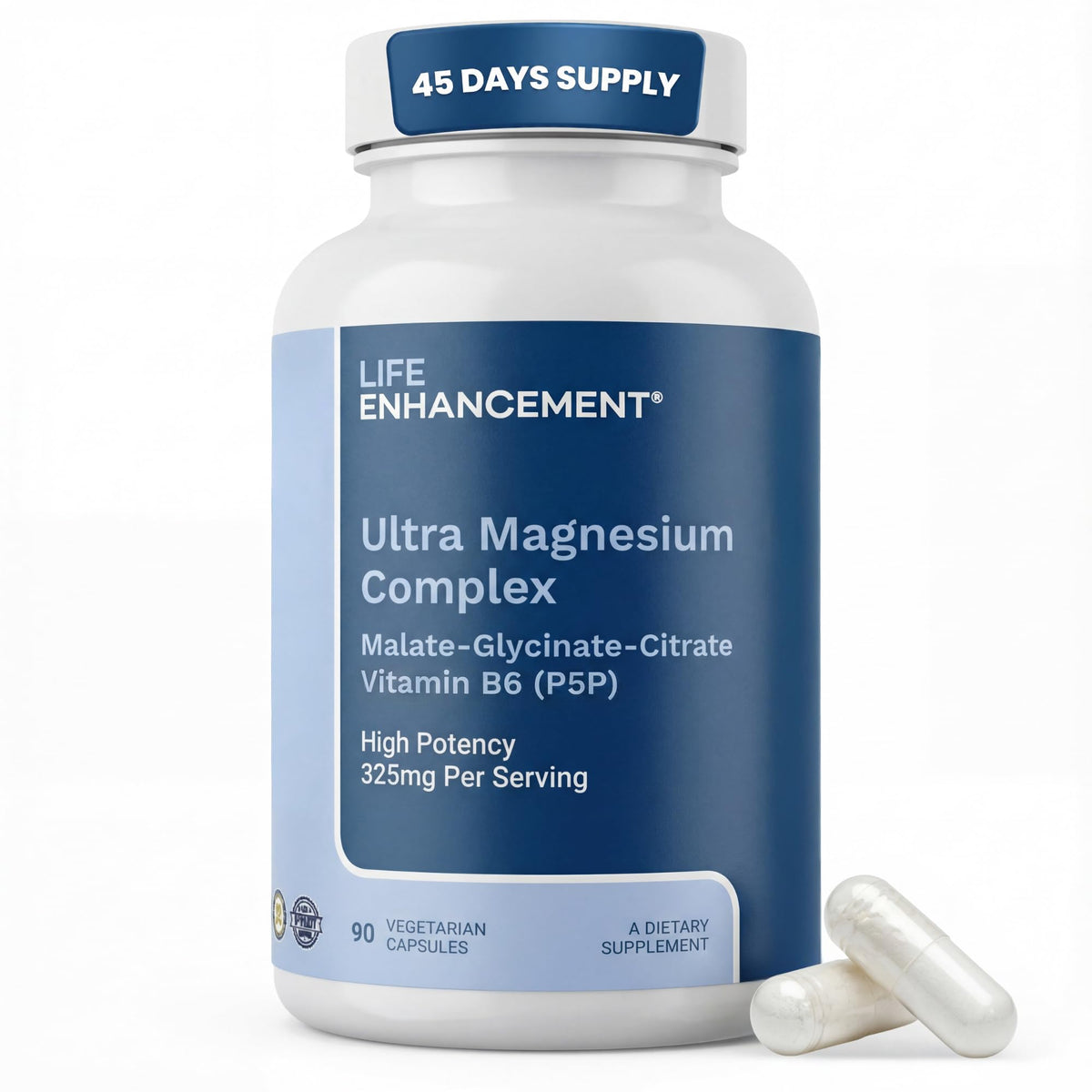 Life support Ultra Magnesium Complex 325mg front view