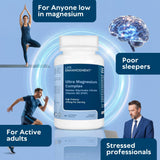 Life support Ultra Magnesium Complex 325mg on a wooden table