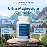 Life support Ultra Magnesium Complex 325mg side view