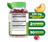 Lifeable Ashwagandha Gummies strawberry flavour gummy close-up