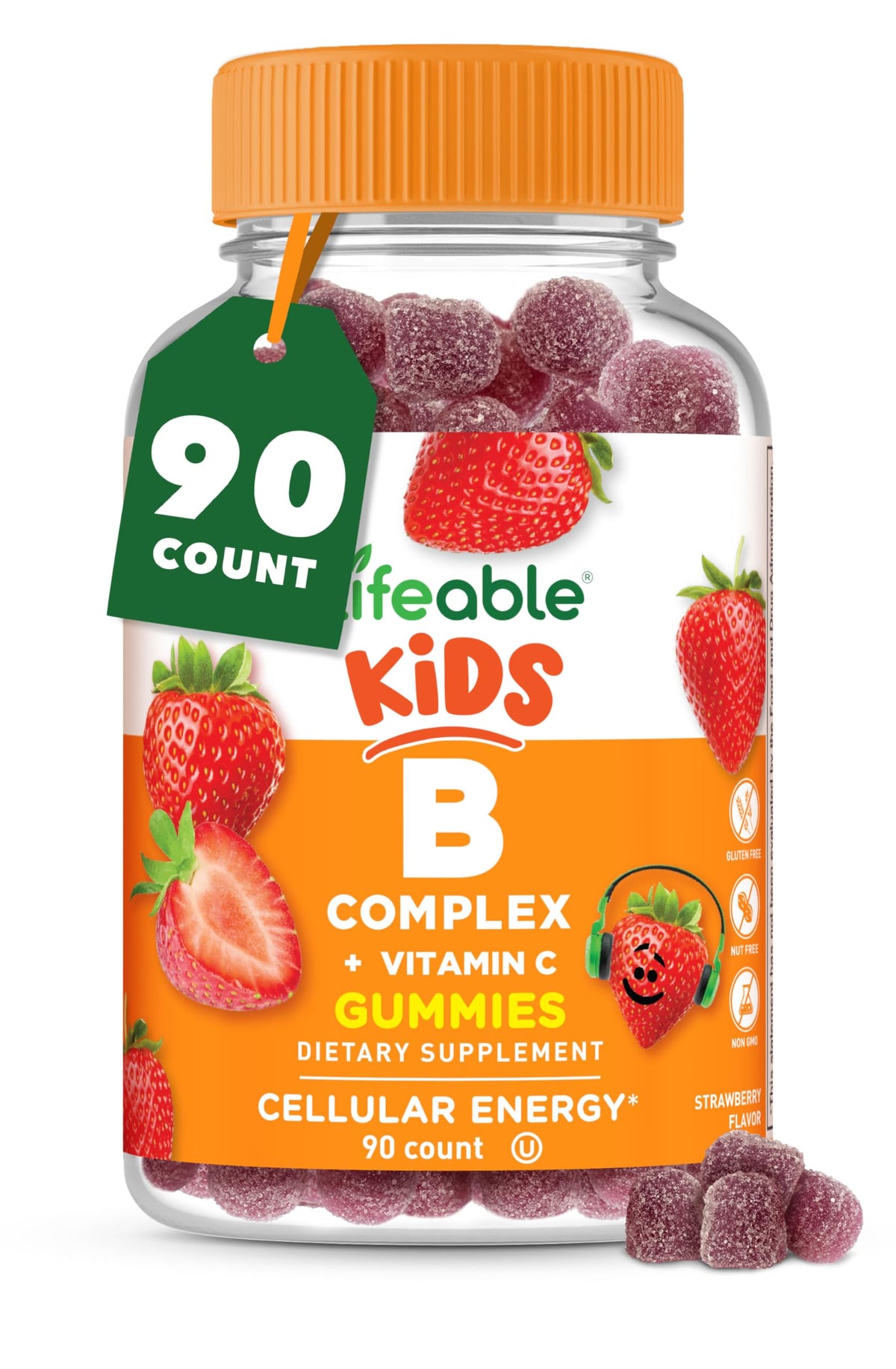 Lifeable B-Complex Gummies for Kids front view packaging