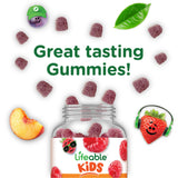 Lifeable B-Complex Gummies for Kids serving size