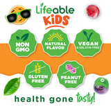 Lifeable B-Complex Gummies for Kids side view packaging