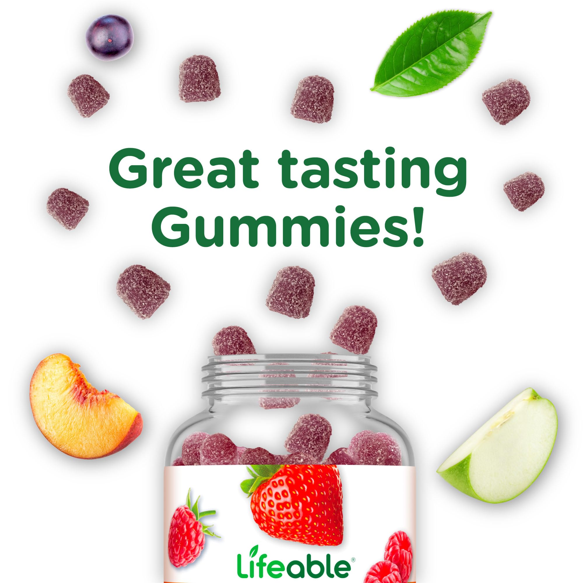 Lifeable B-Complex Vitamin Gummies ingredients list