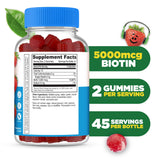 Lifeable Biotin Gummies showing two gummies side by side