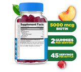 Lifeable Biotin Gummies side view showing packaging details