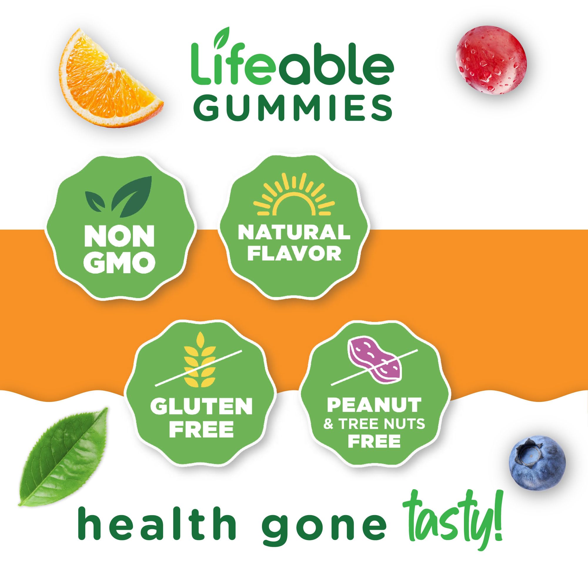 Lifeable Calcium D3 Gummies 500mg ingredients list