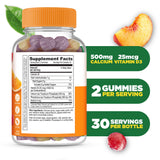 Lifeable Calcium D3 Gummies 500mg orange and raspberry flavour
