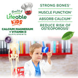 Lifeable Calcium Gummies nutritional information label