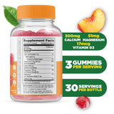 Lifeable Calcium Magnesium Gummies with raspberry flavour